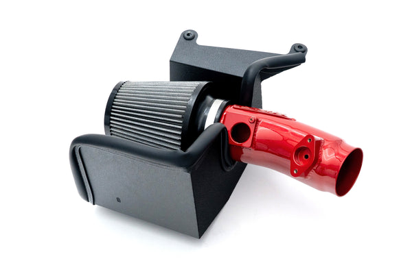 HPS Performance Air Intake Kit with Heat Shield, Red, 827-741R