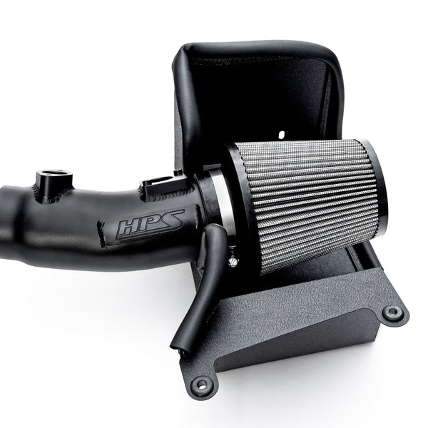 HPS Performance Air Intake Kit with Heat Shield Black 827-741WB
