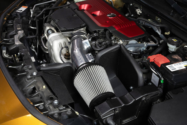 HPS Performance Air Intake Kit with Heat Shield, Red, 827-741R
