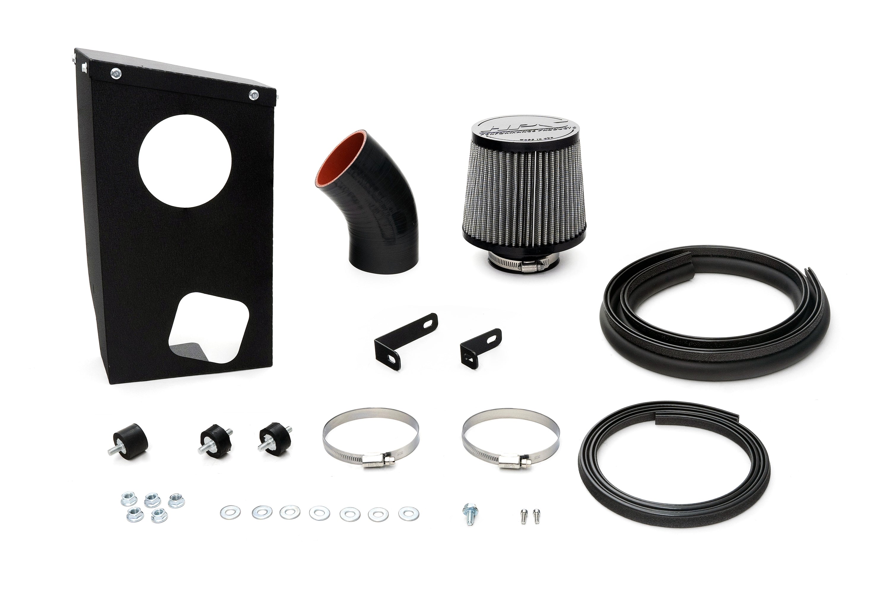HPS Performance Air Intake Kit with Heat Shield, Blue, 827-768BL