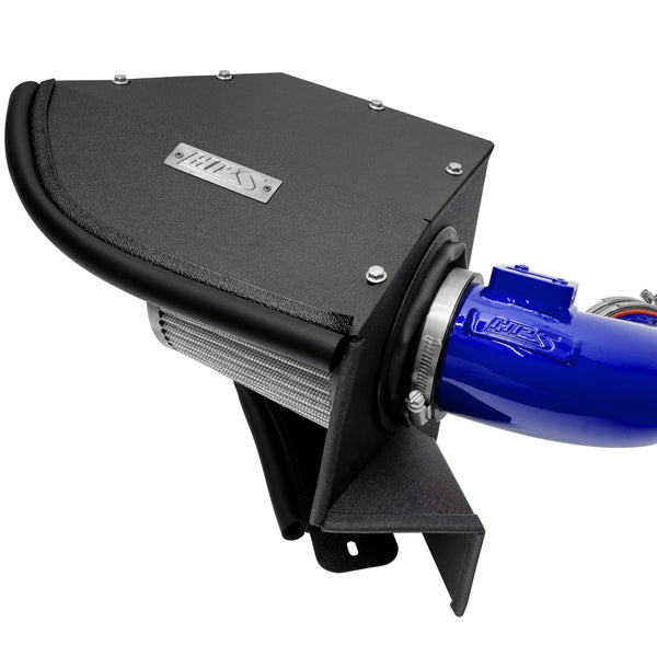 HPS Performance Air Intake Kit with Heat Shield Blue 827-770BL