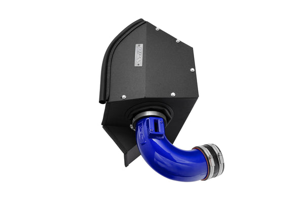 HPS Performance Air Intake Kit with Heat Shield, Blue, 827-770BL