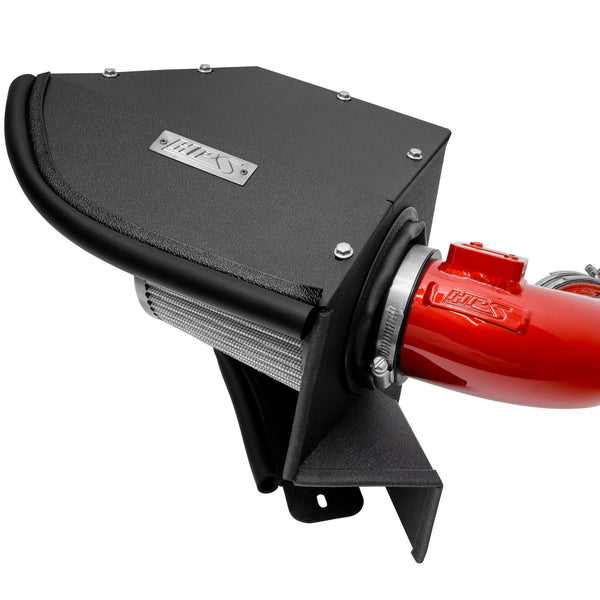 HPS Performance Air Intake Kit with Heat Shield Red 827-770R
