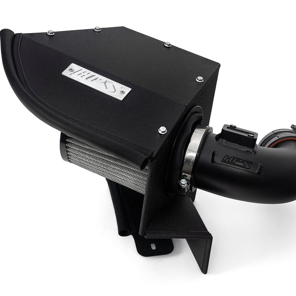 HPS Performance Air Intake Kit with Heat Shield Black 827-770WB