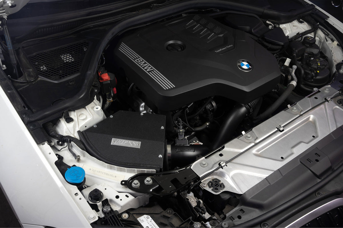 HPS Performance Air Intake Kit with Heat Shield (Polished) - BMW 230i / BMW 330e / BMW 330i / BMW 430i / BMW 430i Gran Coupe (2022-2025 / 2021-2024 / 2019-2024 / 2021-2025 / 2022-2024)