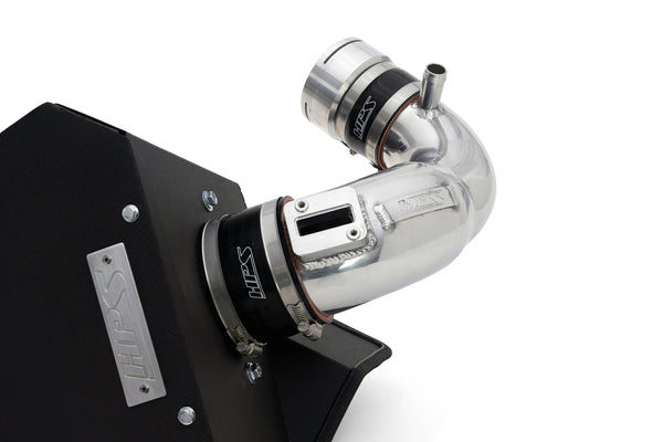 HPS Performance Air Intake Kit with Heat Shield, Polished, 827-771P