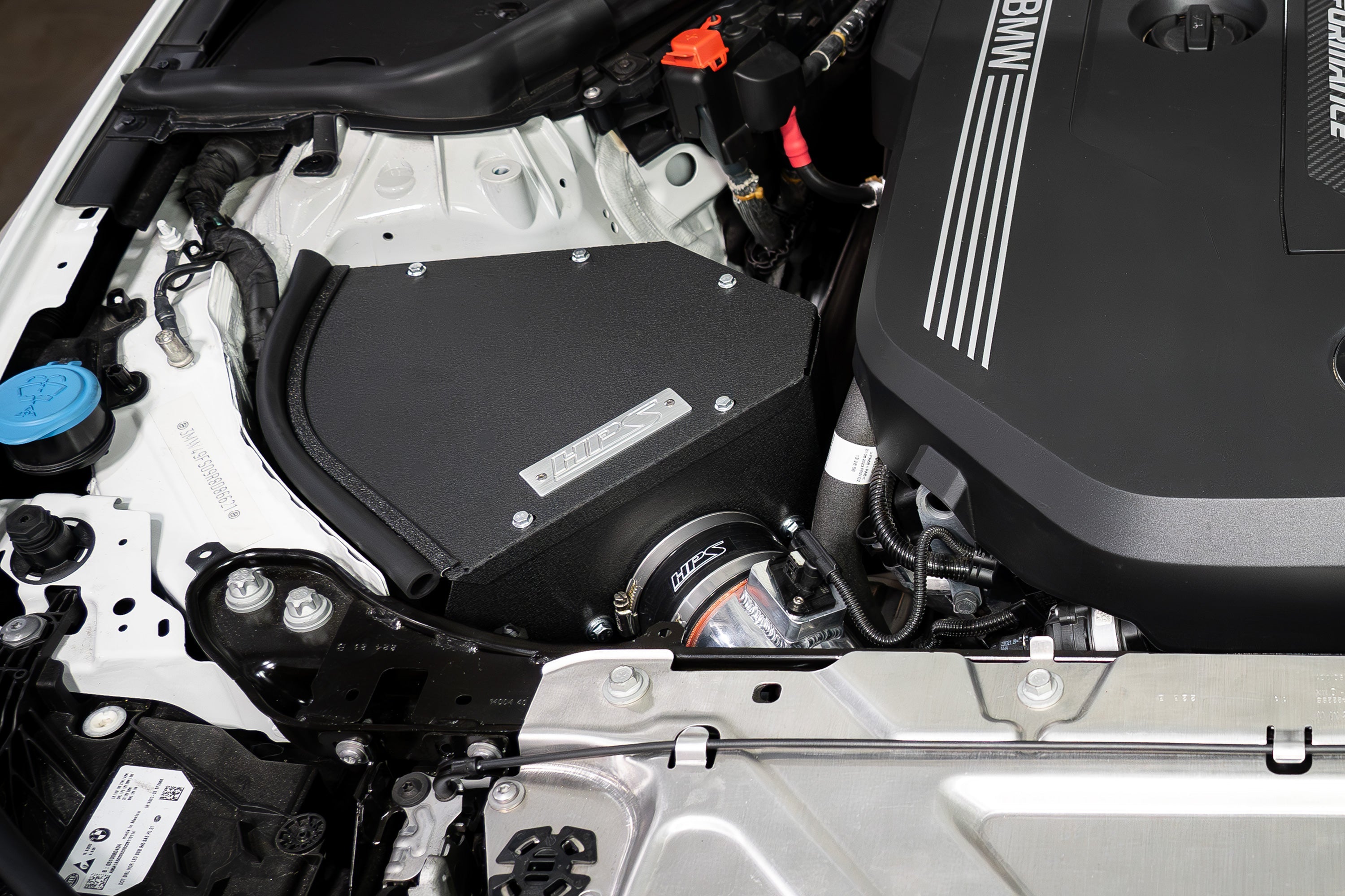 HPS Performance Air Intake Kit with Heat Shield, Blue, 827-771BL