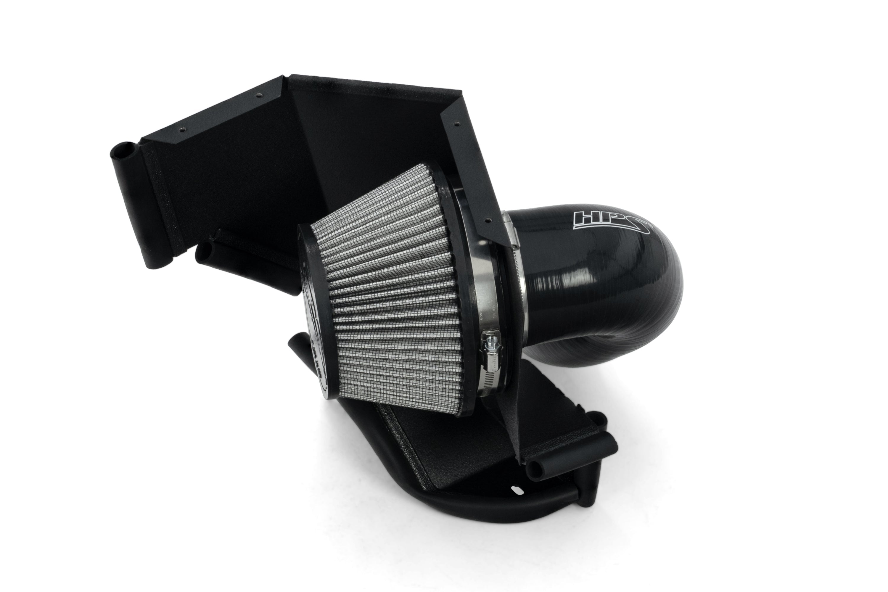 HPS Performance Air Intake Kit with Heat Shield, Red, 827-772R