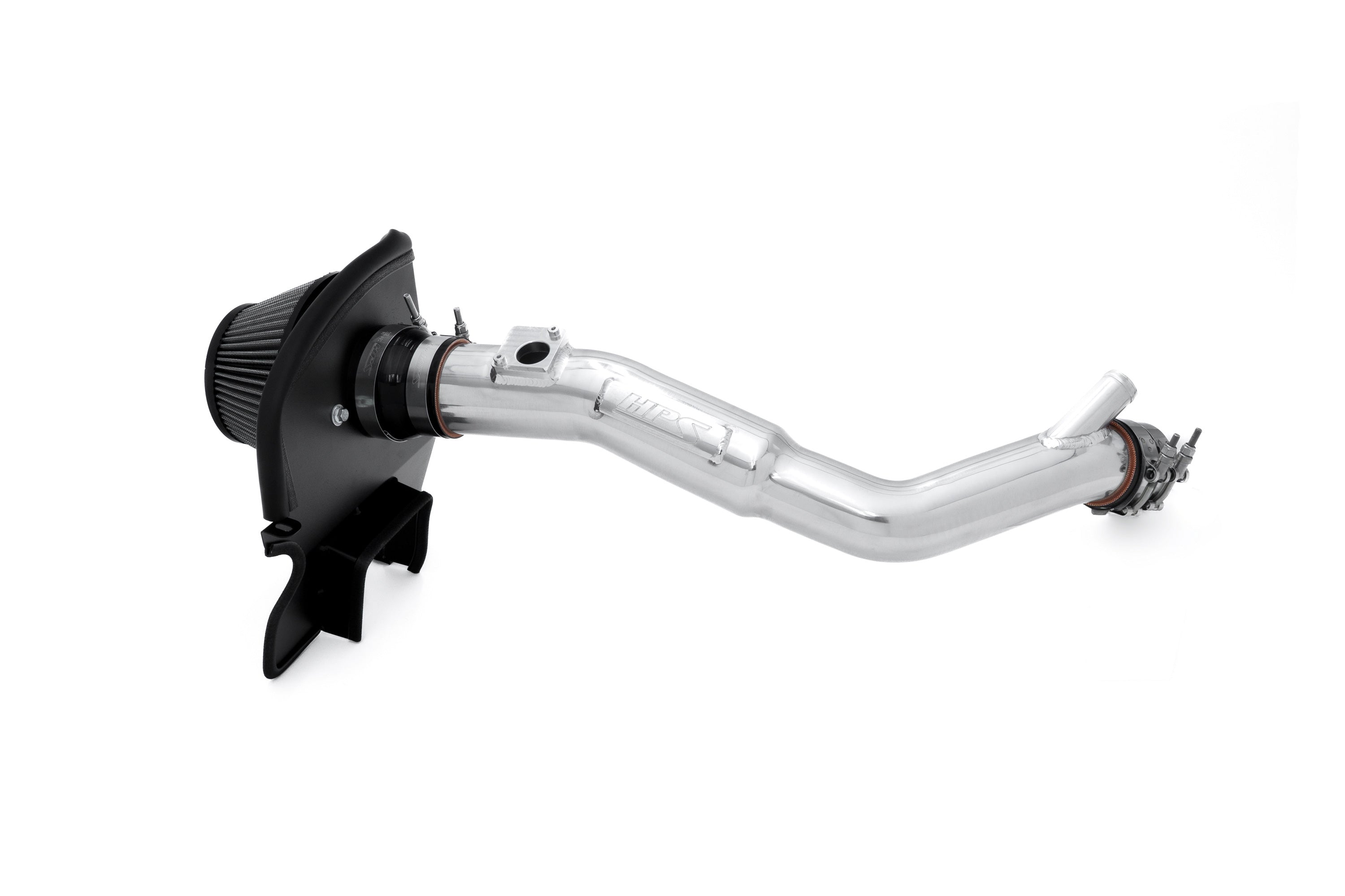 HPS Performance Air Intake Kit with Heat Shield Polished 827-777P