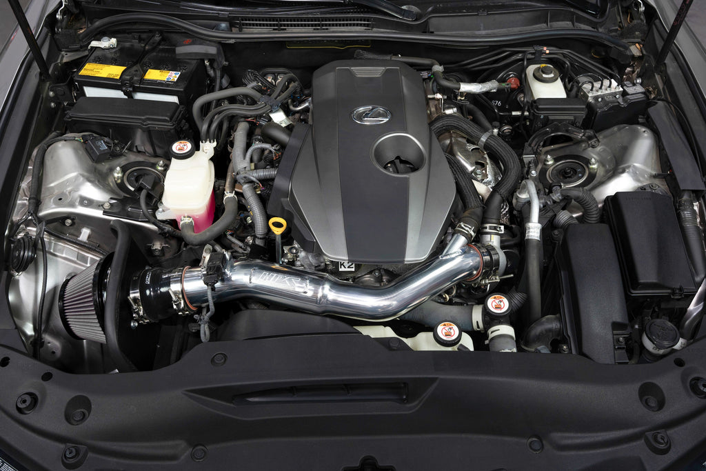 HPS Performance Air Intake Kit with Heat Shield (Polished) - Lexus IS300 - (2021-2025)
