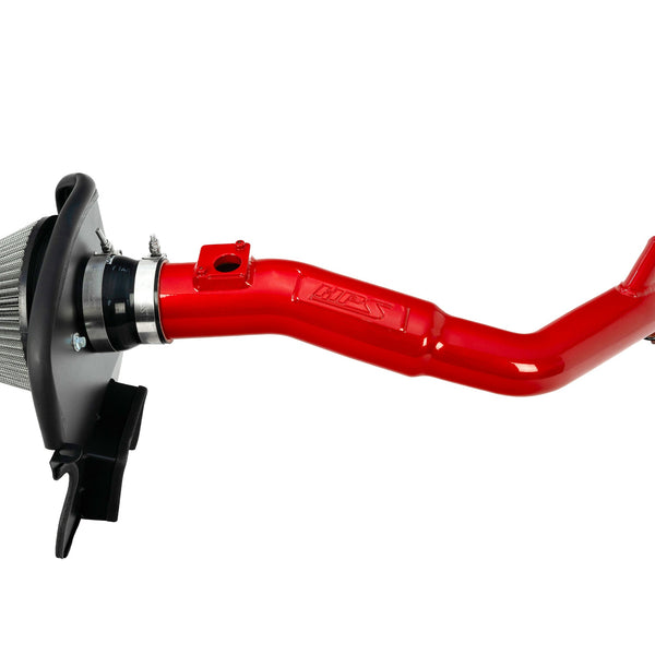 HPS Performance Air Intake Kit with Heat Shield Red 827-777R