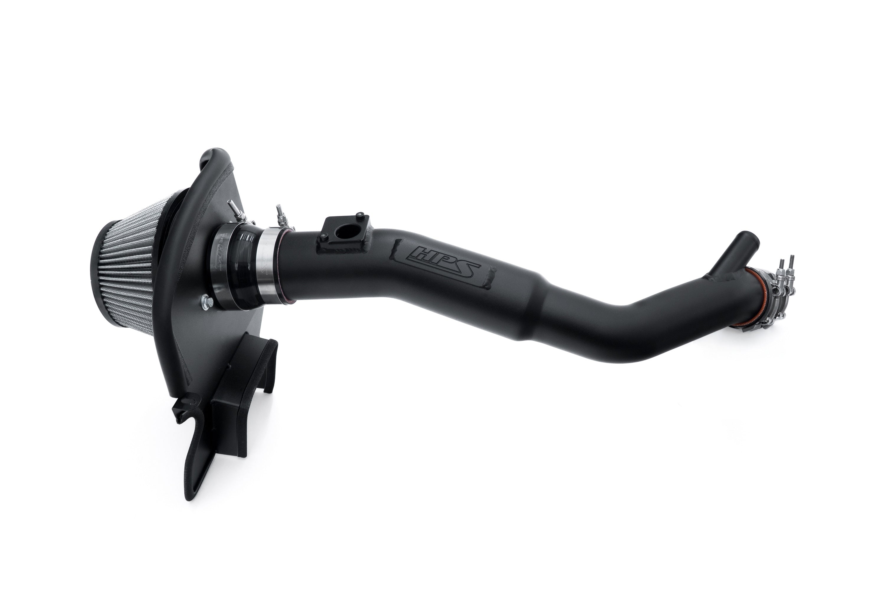 HPS Performance Air Intake Kit with Heat Shield Black 827-777WB