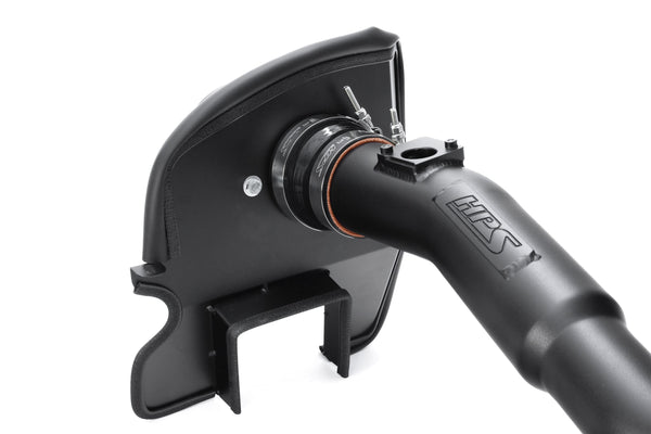 HPS Performance Air Intake Kit with Heat Shield, Black, 827-777WB