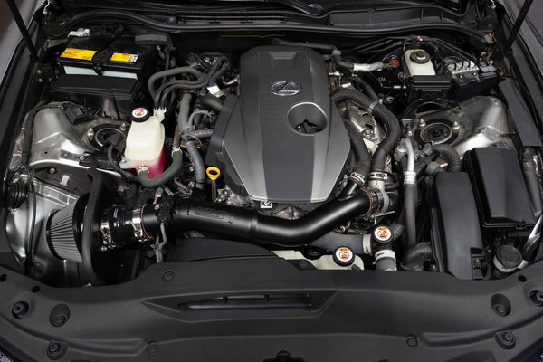HPS Performance Air Intake Kit with Heat Shield, Black, 827-777WB