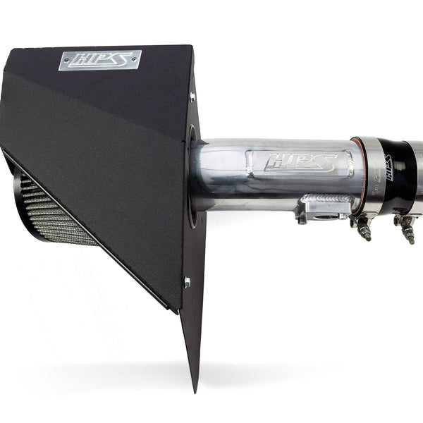 HPS Performance Air Intake Kit with Heat Shield Polished 827-778P