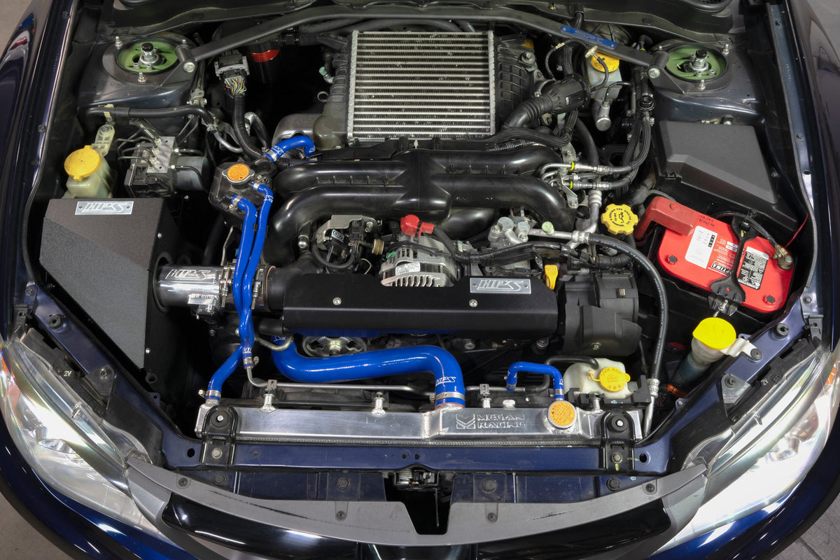 HPS Performance Air Intake Kit with Heat Shield (Polished) - Subaru WRX / Subaru WRX STI / Subaru Impreza 2.5 GT (2008-2014 / 2008-2014 / 2009-2010)