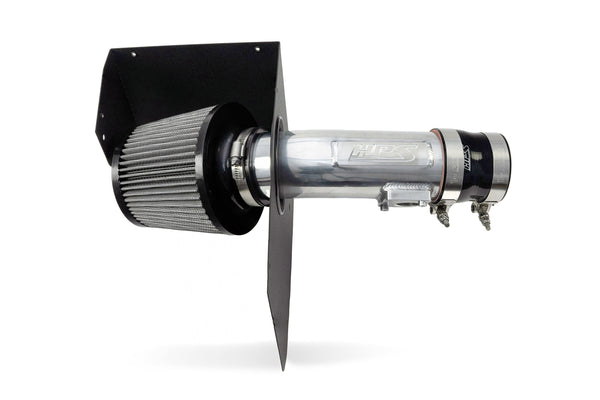 HPS Performance Air Intake Kit with Heat Shield, Polished, 827-778P
