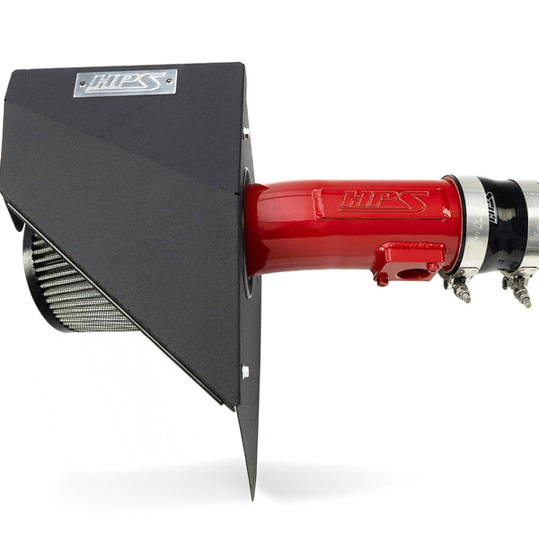 HPS Performance Air Intake Kit with Heat Shield Red 827-778R