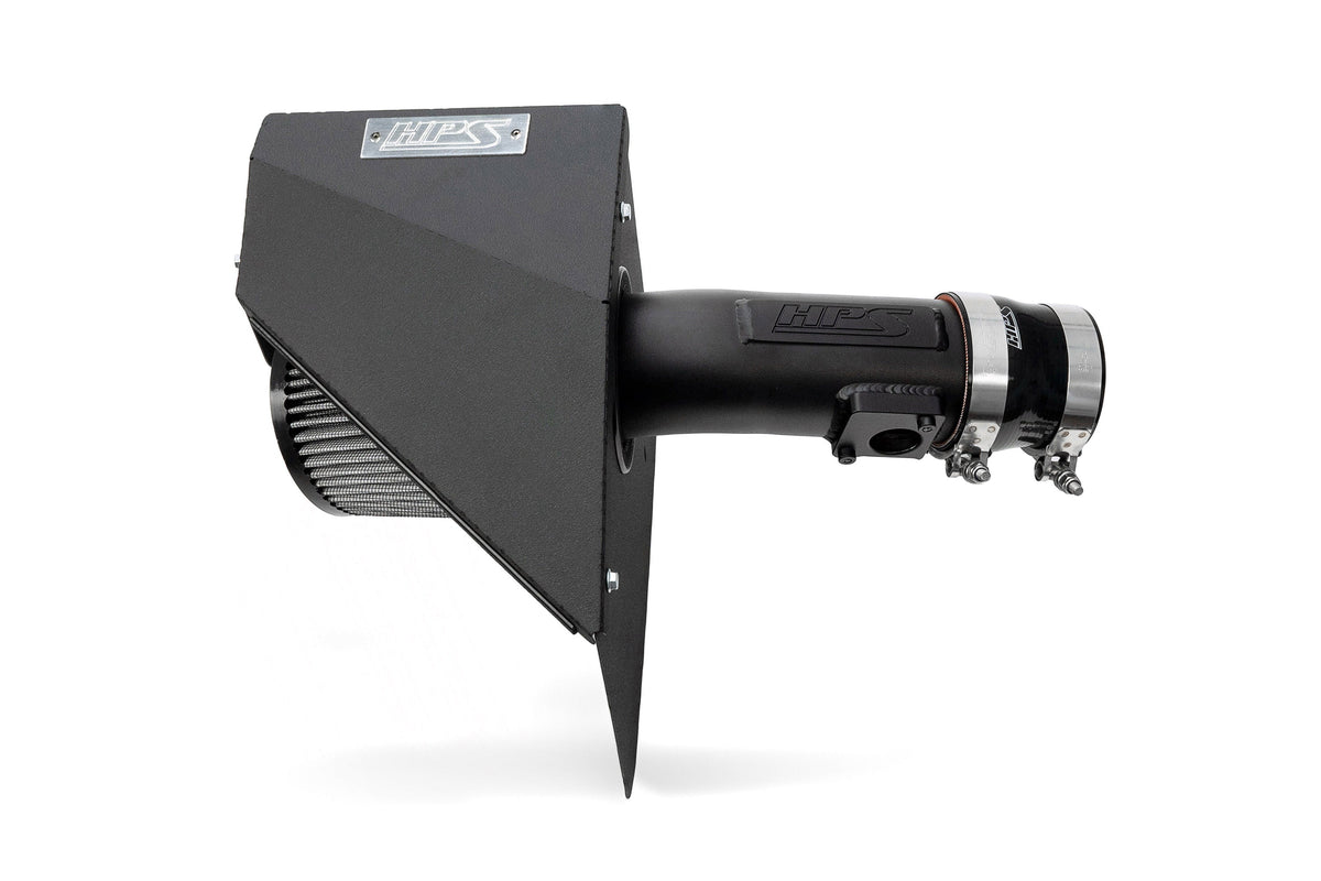 HPS Performance Air Intake Kit with Heat Shield Black 827-778WB