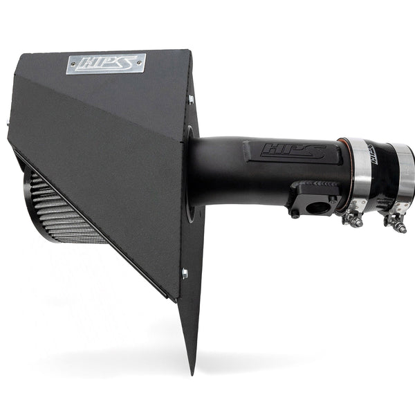 HPS Performance Air Intake Kit with Heat Shield Black 827-778WB