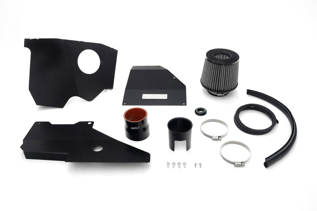 HPS Performance Air Intake Kit with Heat Shield, Polished, 827-779P