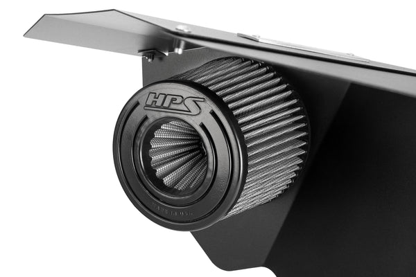 HPS Performance Air Intake Kit with Heat Shield, Red, 827-779R