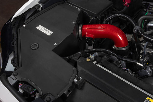 HPS Performance Air Intake Kit with Heat Shield, Red, 827-779R
