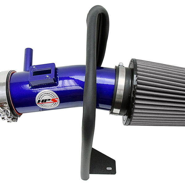 HPS Performance Air Intake Kit with Heat Shield Blue 827-780BL