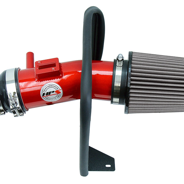 HPS Performance Air Intake Kit with Heat Shield Red 827-780R