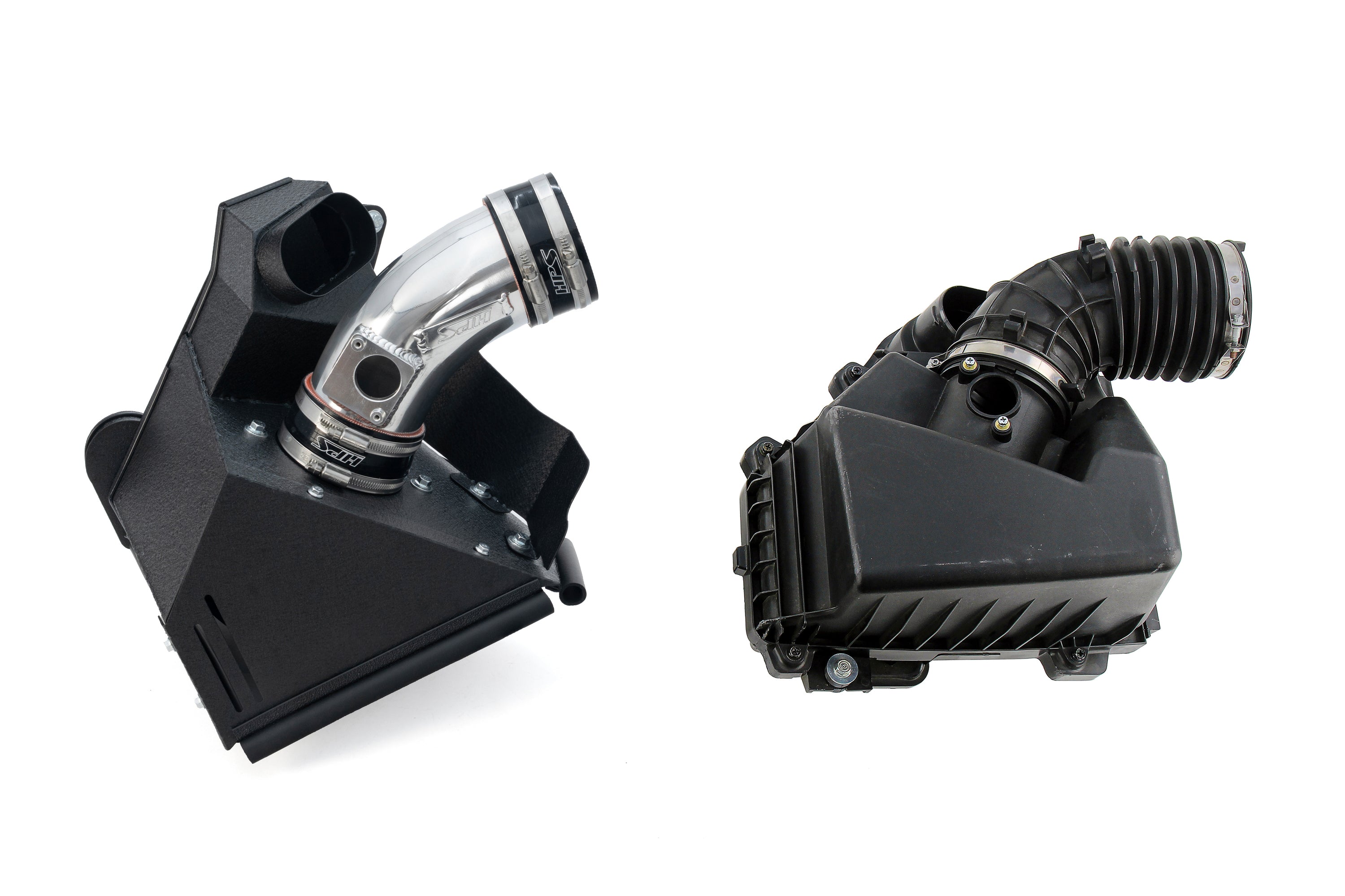 HPS Performance Air Intake Kit with Heat Shield, Polished, 827-783P