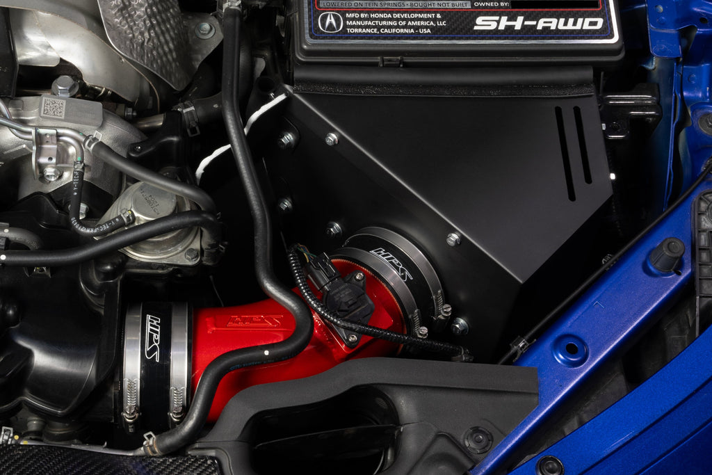 HPS Performance Air Intake Kit with Heat Shield, Polished, 827-783P