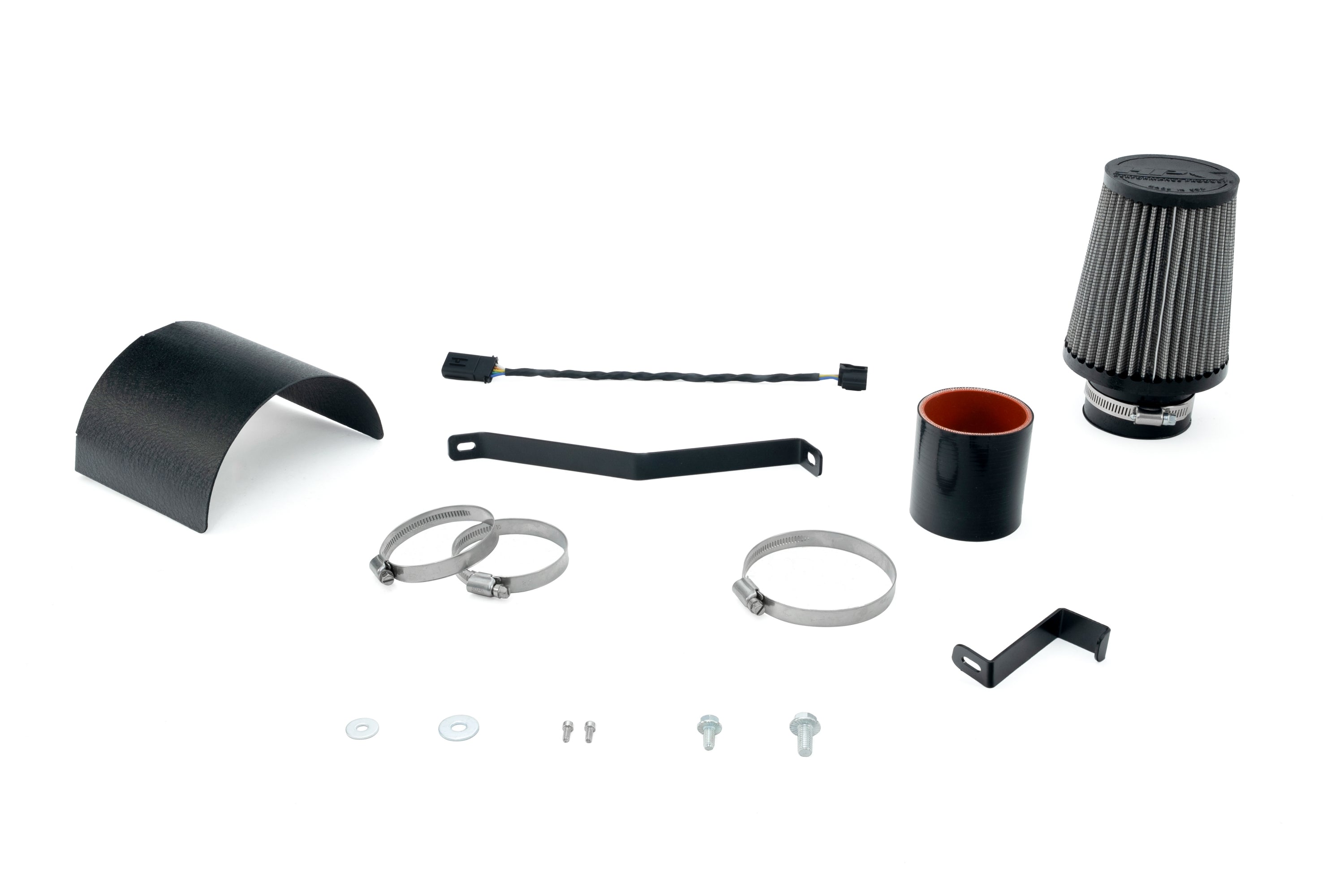 HPS Performance Air Intake Kit with Heat Shield, Red, 827-784WB