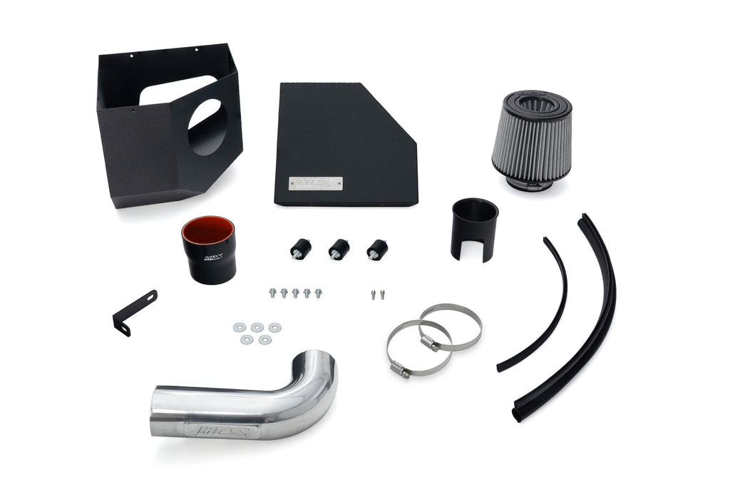 HPS Performance Air Intake Kit with Heat Shield, Polished, 827-786P