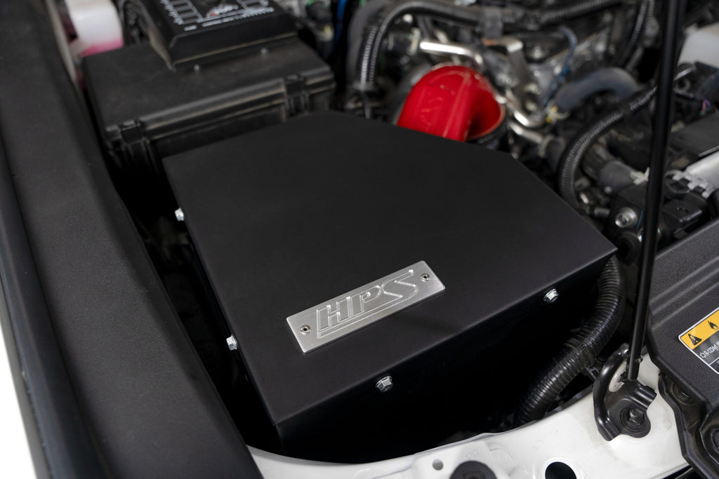 HPS Performance Air Intake Kit with Heat Shield, Black, 827-786WB