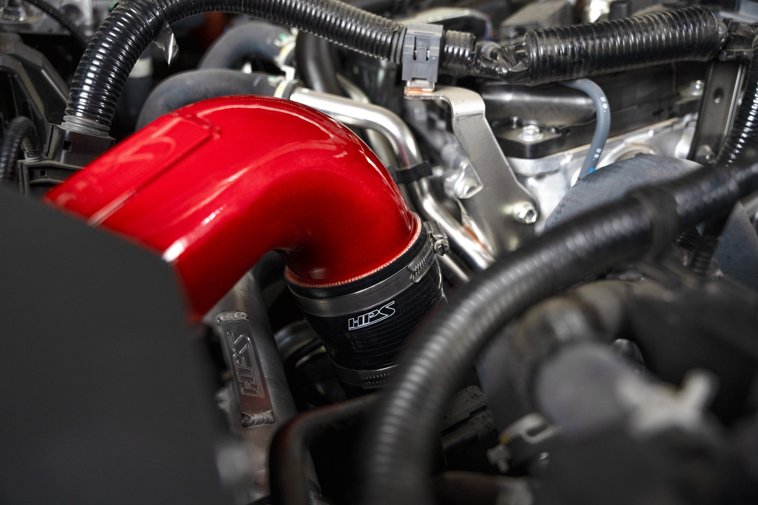 HPS Performance Air Intake Kit with Heat Shield, Blue, 827-786BL