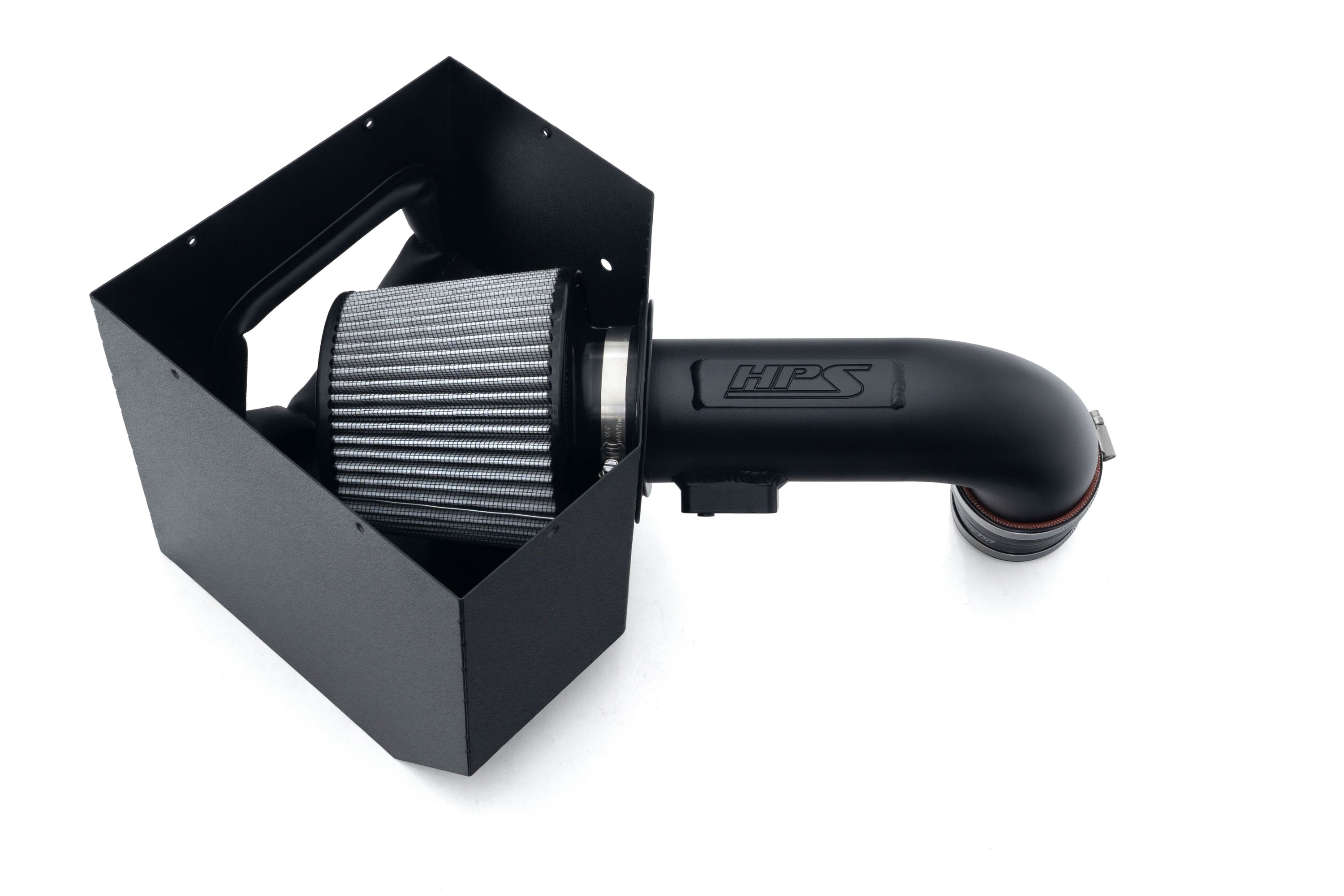 HPS Performance Air Intake Kit with Heat Shield, Black, 827-786WB