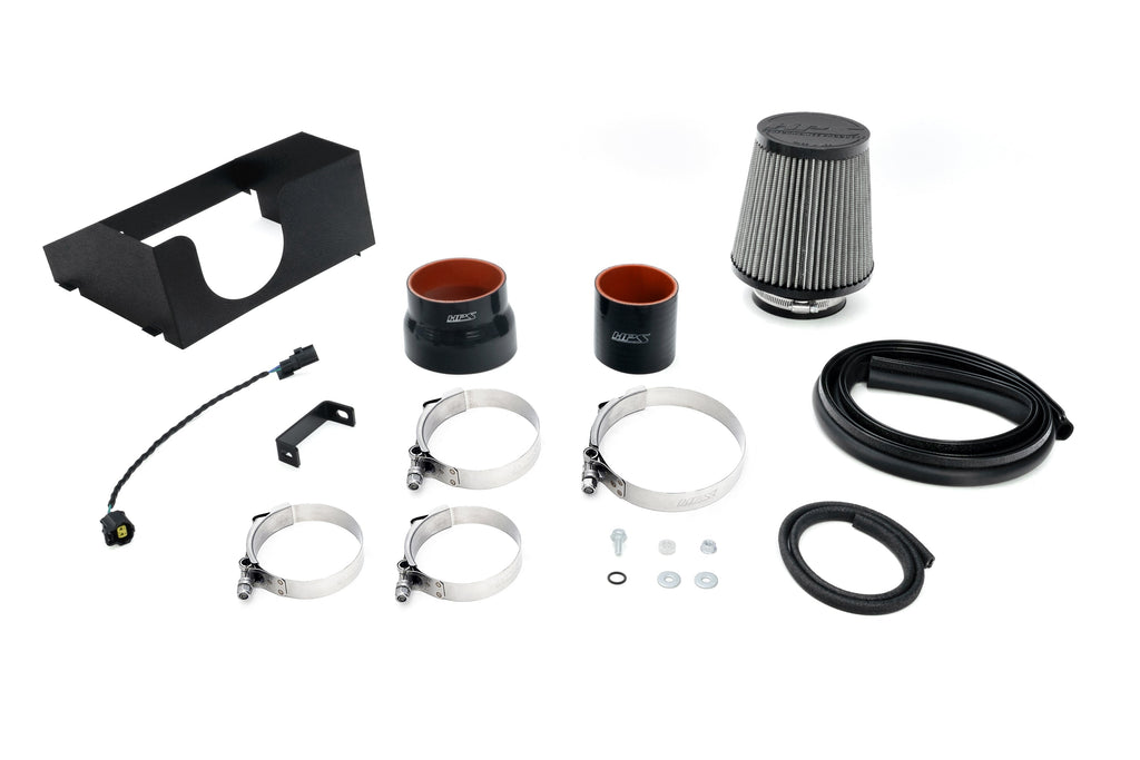 HPS Performance Air Intake Kit with Heat Shield, Polished, 827-787P