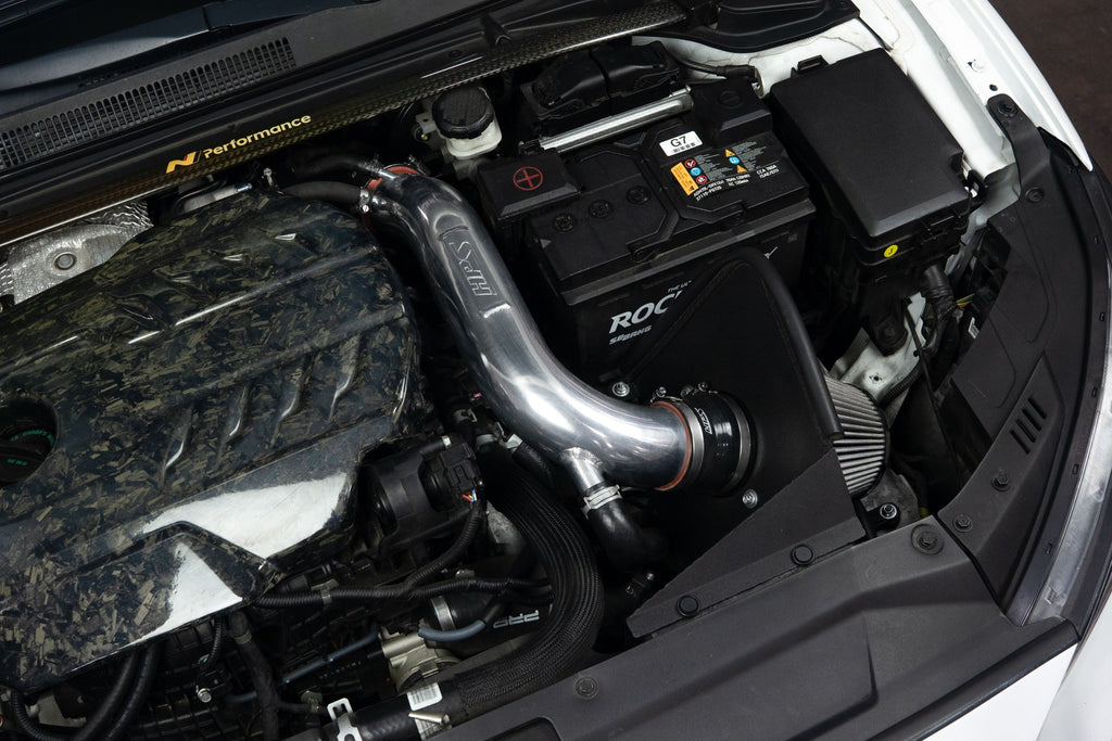 HPS Performance Blue Air Intake Kit with Heat shield and Turbo Inlet, 827-797BL