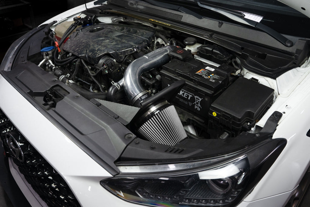 HPS Performance Polished Air Intake Kit with Heat shield and Turbo Inlet, 827-797P
