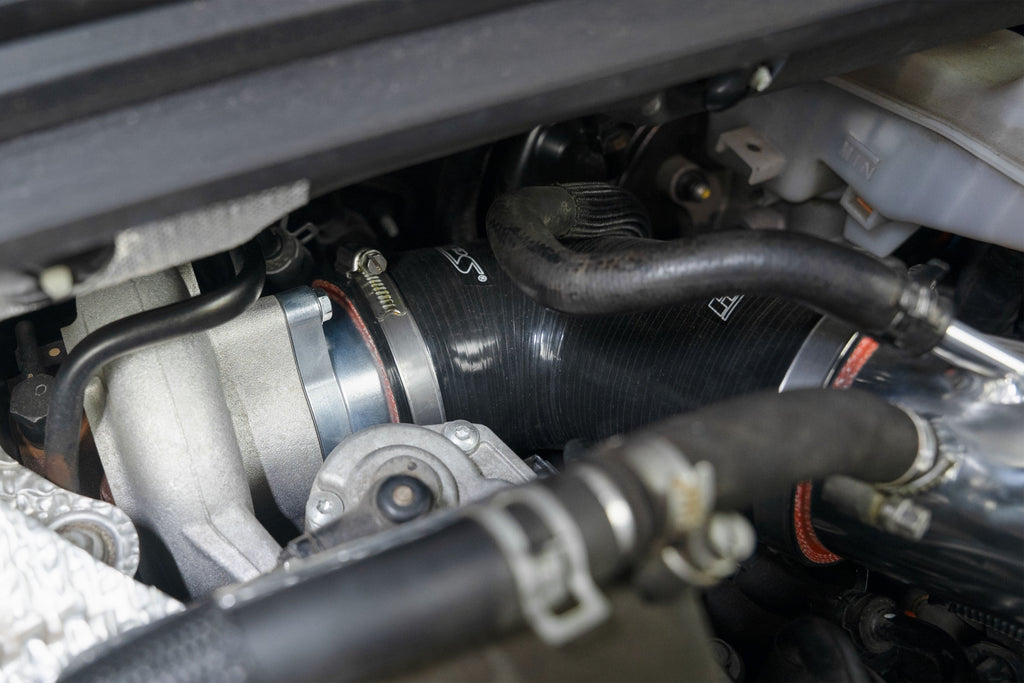 HPS Performance Blue Air Intake Kit with Heat shield and Turbo Inlet, 827-797BL