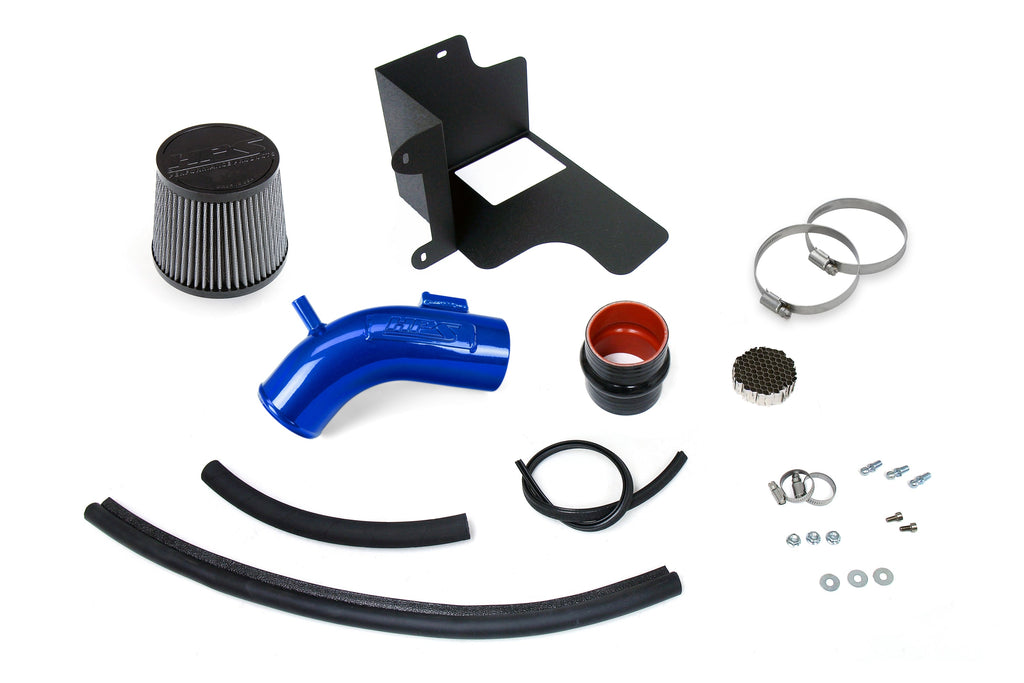 HPS Performance Air Intake Kit with Heat shield, Blue, 827-798BL