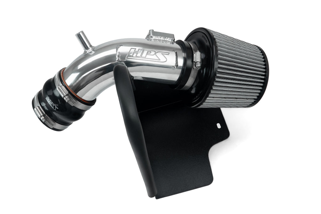 HPS Performance Air Intake Kit with Heat shield Polished 827-798P