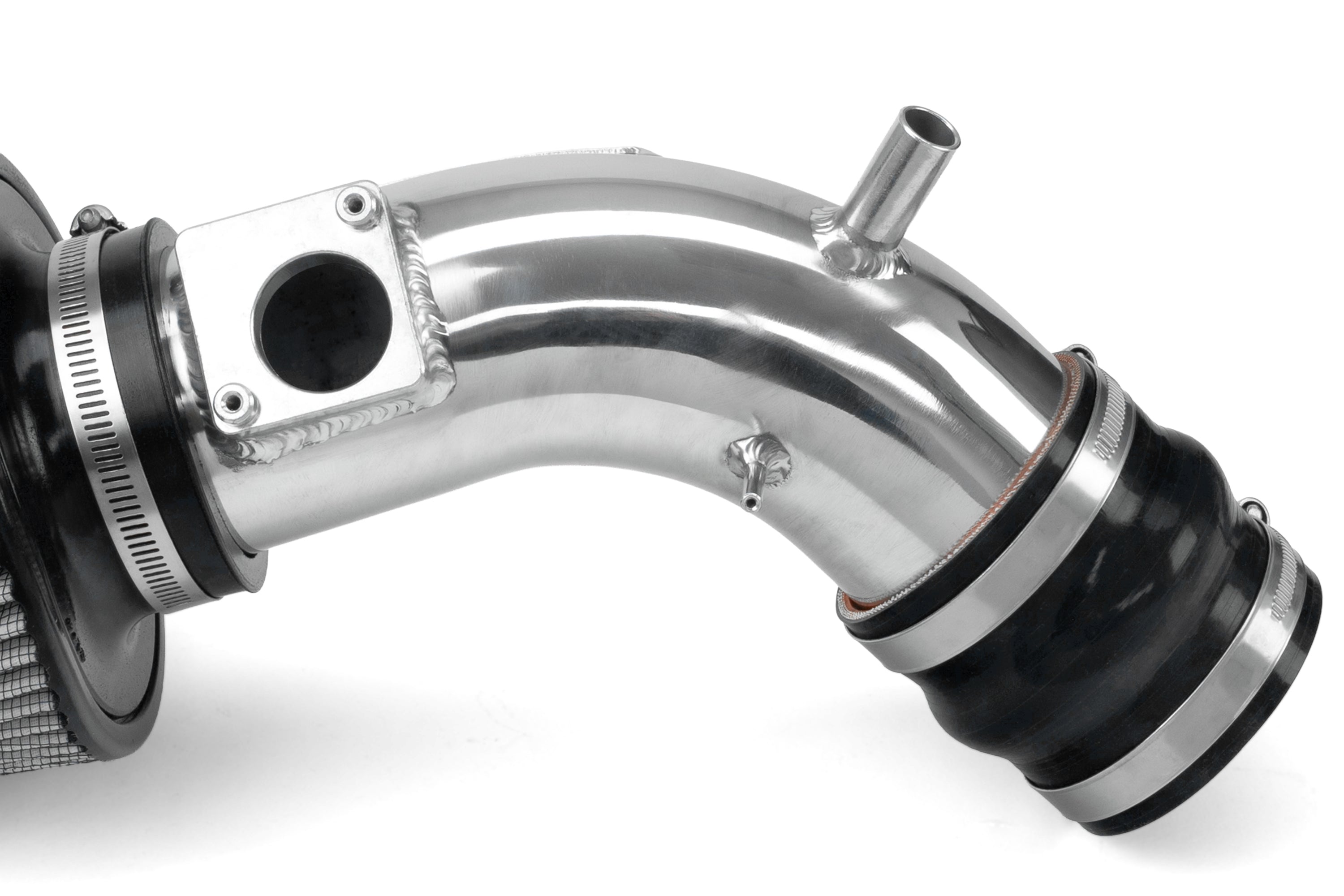 HPS Performance Air Intake Kit with Heat shield, Polished, 827-798P