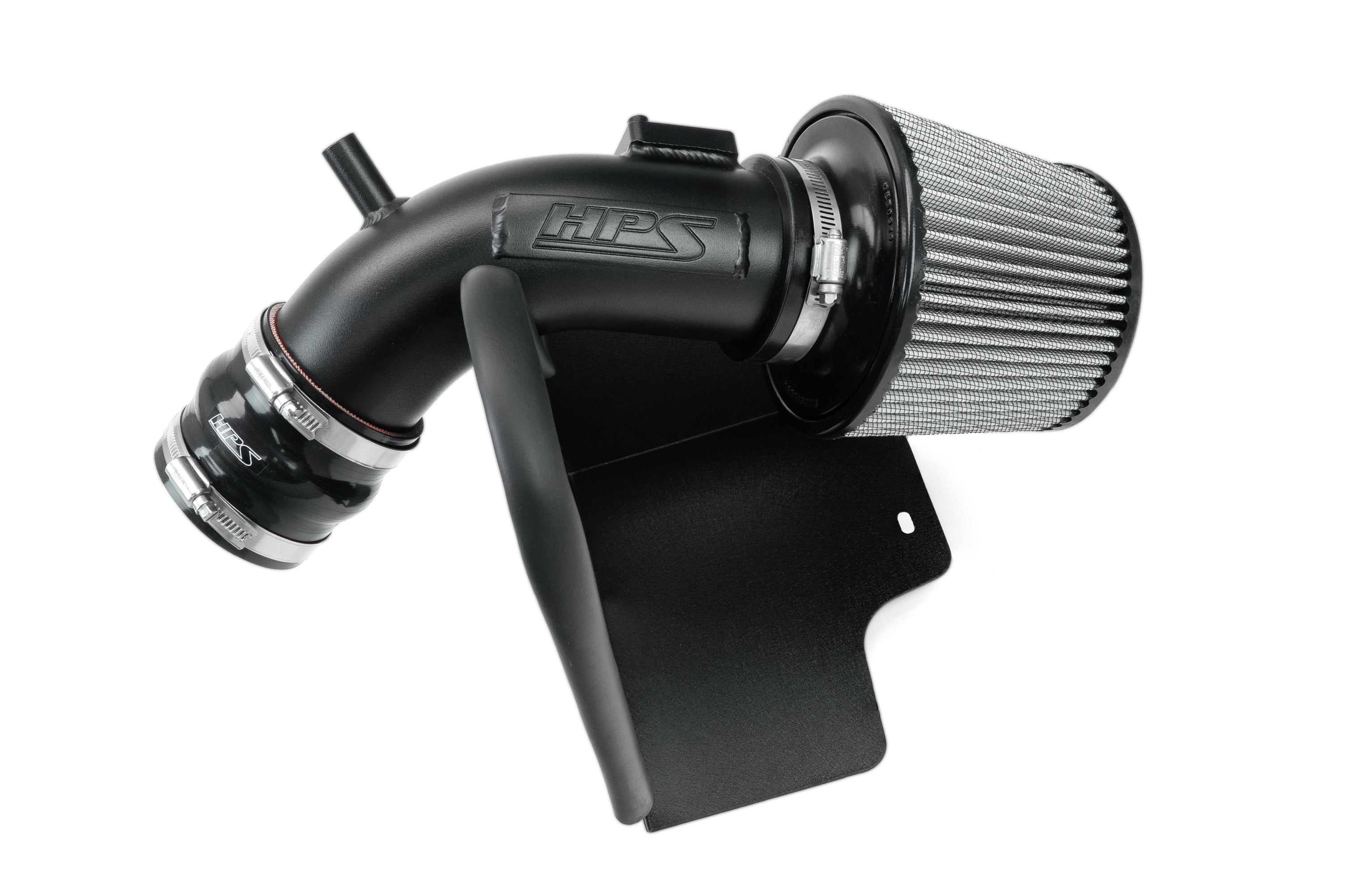 HPS Performance Air Intake Kit with Heat shield Black 827-798WB