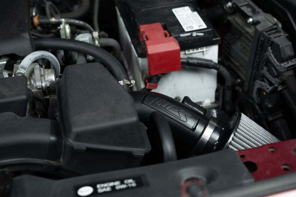 HPS Performance Air Intake Kit with Heat shield, Black, 827-798WB