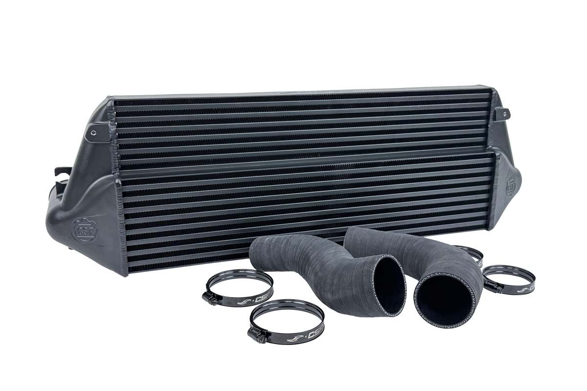 CSF x Jackson Racing Performance Stepped Core Intercooler - Black - Toyota GR Corolla (2023+)