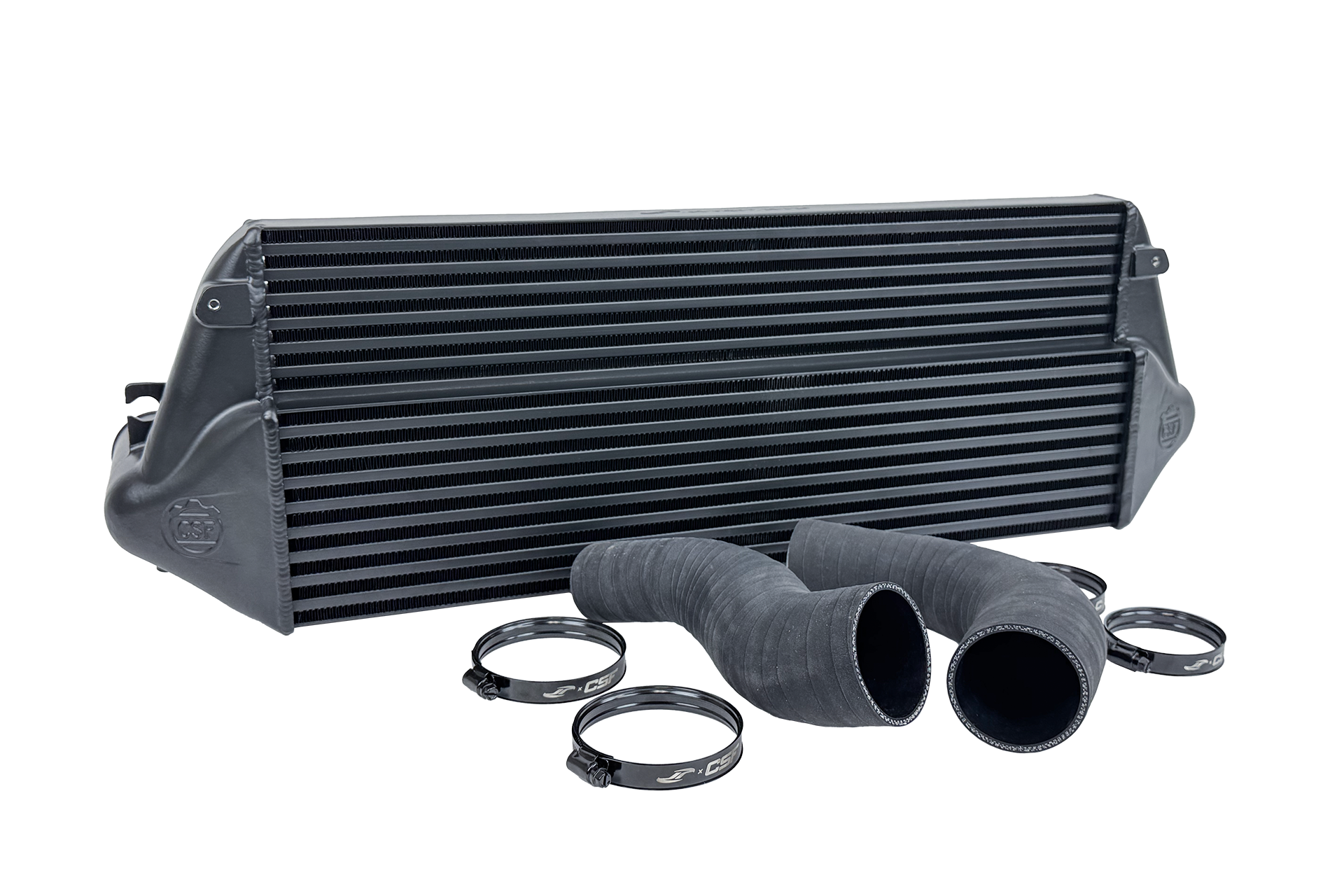 CSF x Jackson Racing Performance Stepped Core Intercooler - Black - Toyota GR Corolla (2023+)