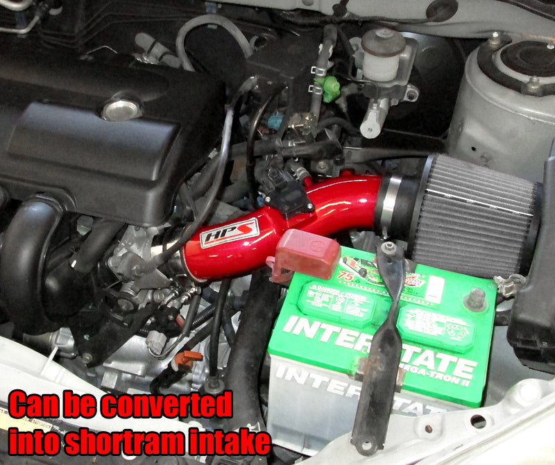 HPS Performance Cold Air Intake Kit (Red) - Pontiac Vibe 1ZZ-FE / Toyota Corolla 1ZZ-FE / Toyota Matrix XR 1ZZ-FE - (2003-2004)