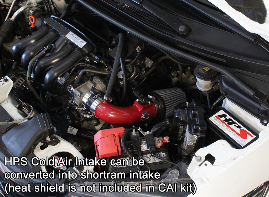 HPS Performance Cold Air Intake Kit (Red) - Honda Fit Manual Trans. - (2015-2020)