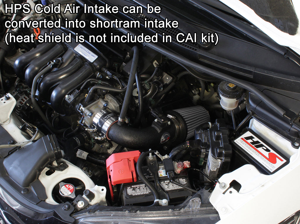 HPS Performance Cold Air Intake Kit (Black) - Honda Fit Manual Trans. - (2015-2020)